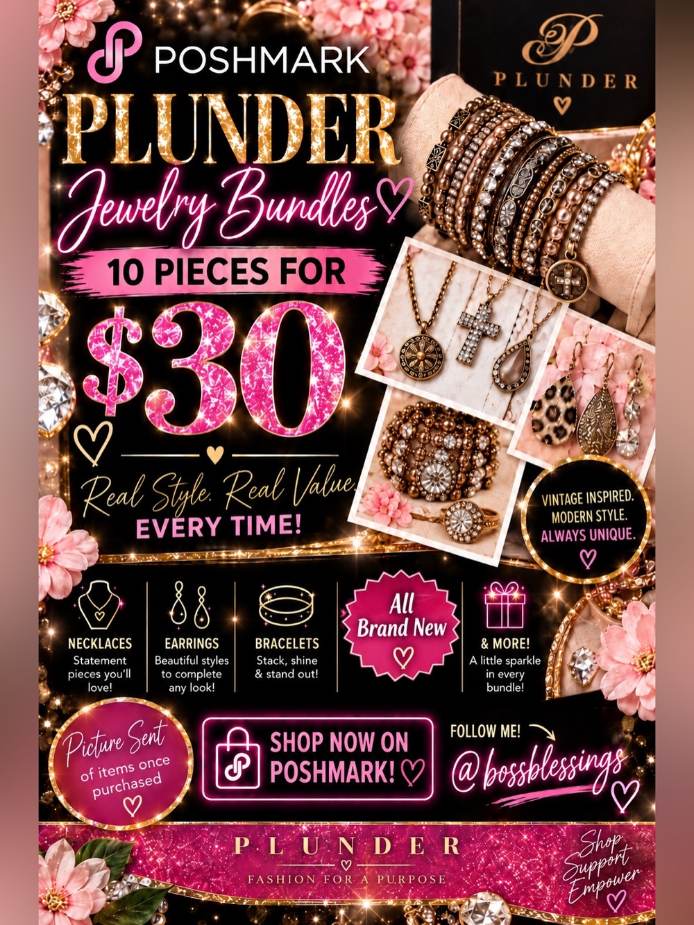 Plunder Jewelry Bundle -  Mix (10 Pieces)
